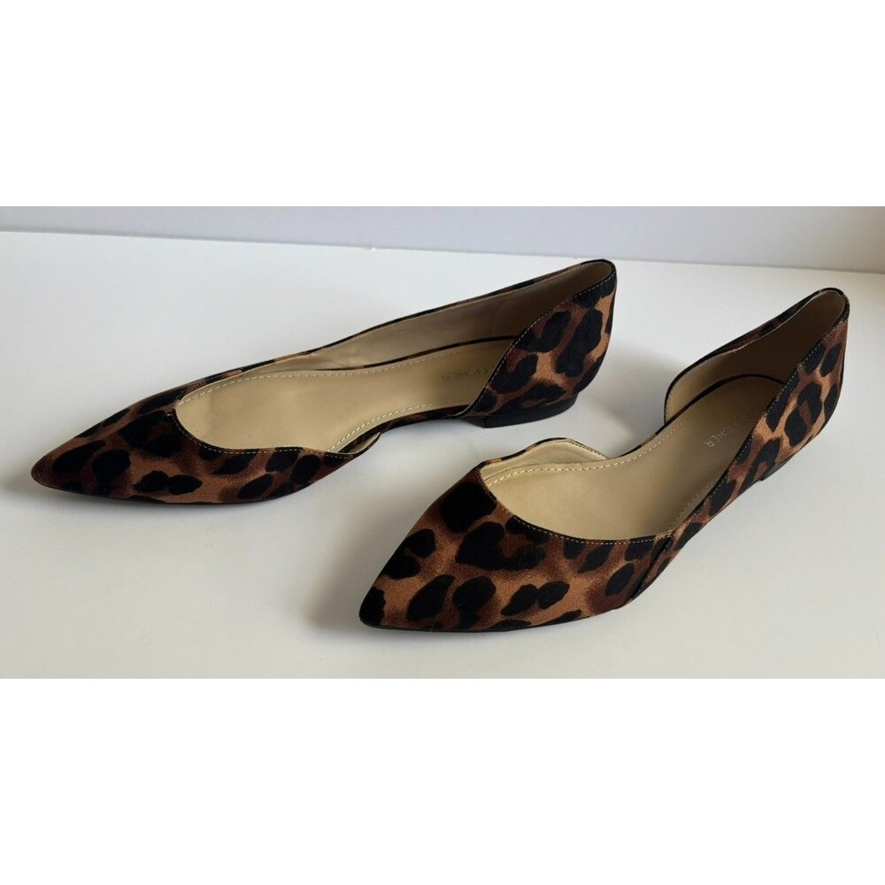 NWOB Marc Fisher Leopard Print Textile Pointed Toe Flats Women’s 9M Shoes